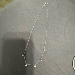 James Avery Silver Heart Drop Necklace